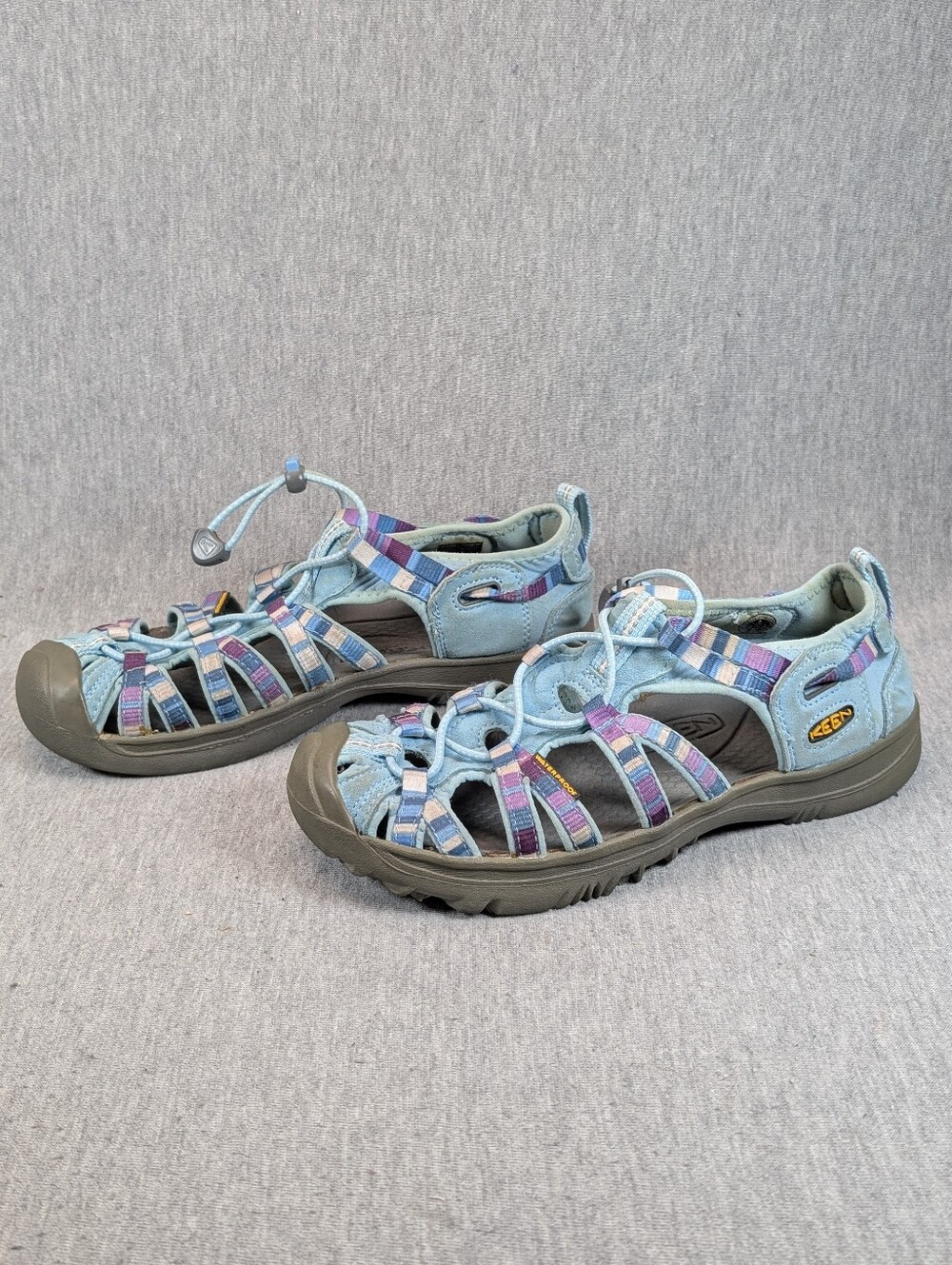 Keen Whisper Outdoor Hiking Sandals Women's 5 Blue Purple Waterproof Adjustable
